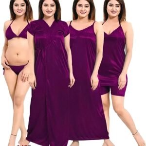 6 Part Nightwear Combo - Purple